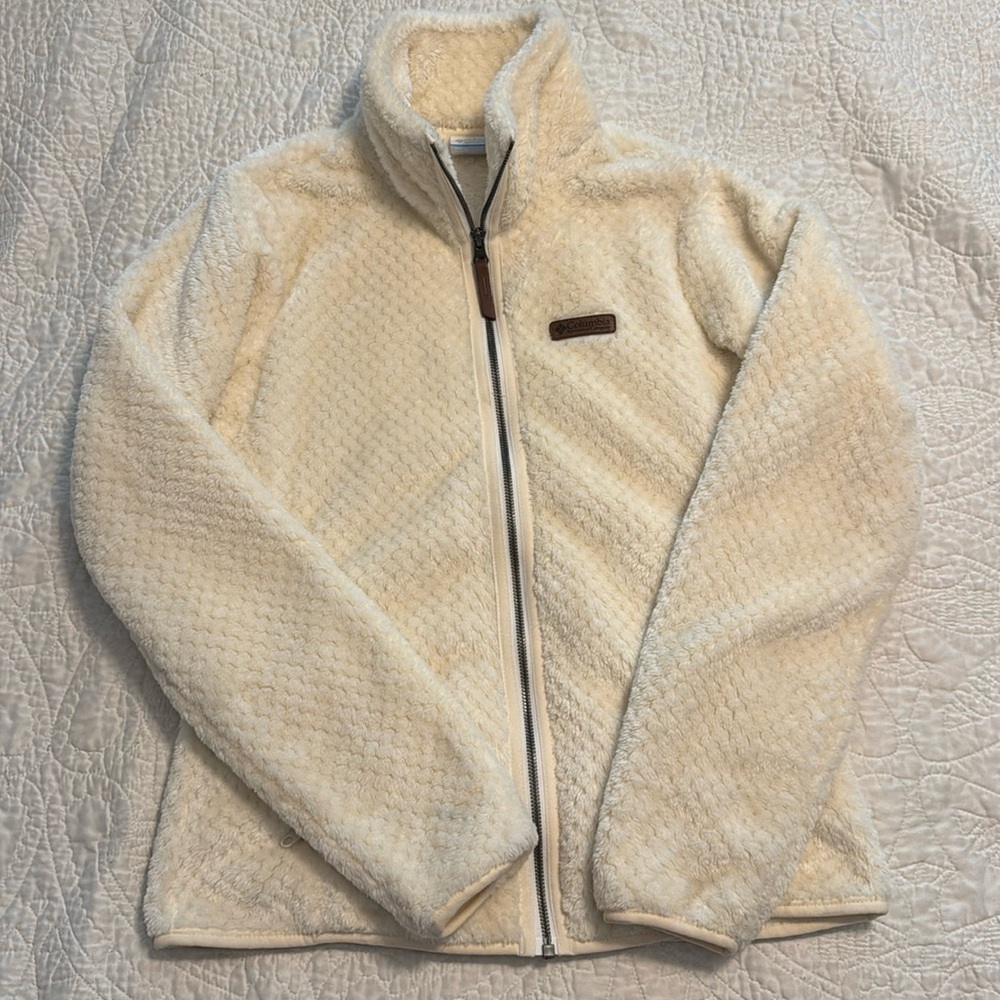 Columbia Off White Fleece Jacket